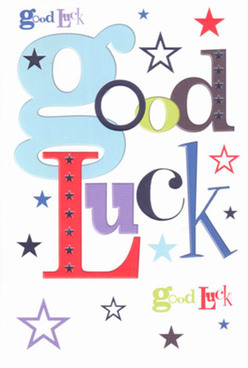 Radiating confidence and heartfelt support, this Fortis Green good luck card captures the essence of anticipation before a meaningful milestone. Its centrepiece-a vibrant, oversized baby-blue 'g'-sets a cheerful, welcoming note, complemented by splashes of bold red and deep purple. Each letter boasts an intentional flair, much like the variety seen in weekly blooms at the Fortis Green farmer's market. The crisp white background acts as a canvas for stars in every shade, from inky indigo to soft, dreamy lavender-each one recalling possibility and dreams nurtured in the quiet green spaces of the neighbourhood. Whimsical stars dance across the card, some bright and bold, others as subtle as distant wishes. The lush array of fonts creates a sense of movement and community, much like the friendly buzz of local cafes and shops. Running your hand across the card's smooth finish, you can almost feel the weight of local support behind every word-offering encouragement for endeavors new, whether it's an exam at a nearby school or a big performance at a Muswell Hill theatre. With a design that's both modern and warm, this card serves as a tangible form of belief-something to be cherished, as supportive as a neighbour's smile delivered with a fresh bouquet from a local Fortis Green florist.